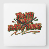 Wall Clock Vierkante Klok (Voorkant)