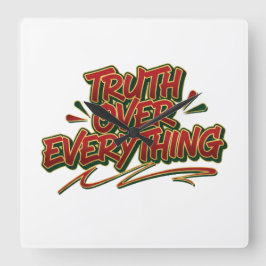 Wall Clock Vierkante Klok