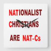 Wall Clock Vierkante Klok (Voorkant)