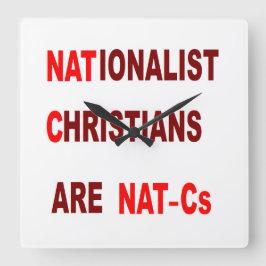 Wall Clock Vierkante Klok