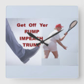 Wall Clock Vierkante Klok (Voorkant)