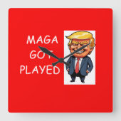 Wall Clock Vierkante Klok (Voorkant)