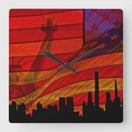 Wall Clock Vierkante Klok