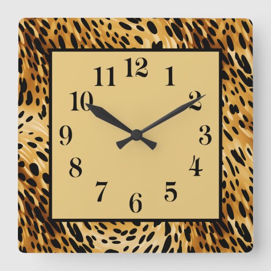 Wall Clock Vierkante Klok (Voorkant)