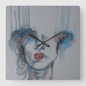 Wall Clock Vierkante Klok (Voorkant)