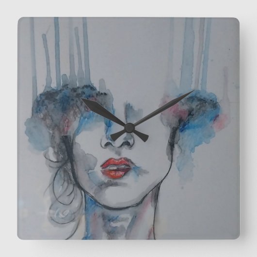 Wall Clock Vierkante Klok (Voorkant)