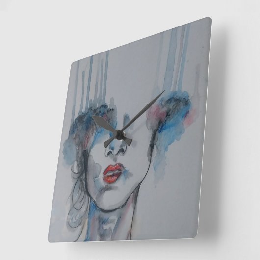 Wall Clock Vierkante Klok (Hoek)