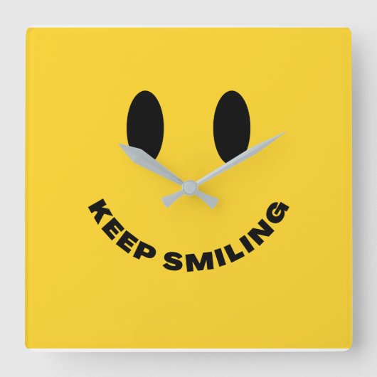 Wall Clock Vierkante Klok (Voorkant)