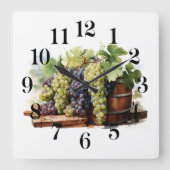 Wall Clock Vierkante Klok (Voorkant)