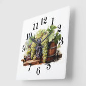 Wall Clock Vierkante Klok (Hoek)