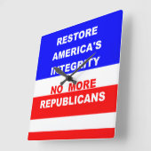 Wall Clock Vierkante Klok (Hoek)