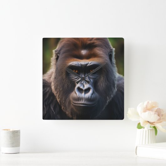 Wall clock vierkante klok (Huis)