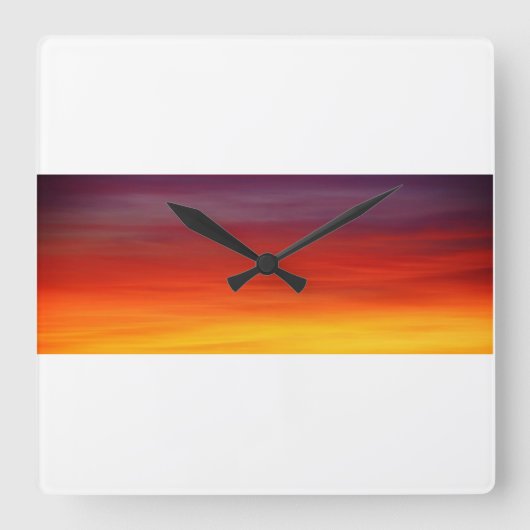 Wall Clock Vierkante Klok (Voorkant)