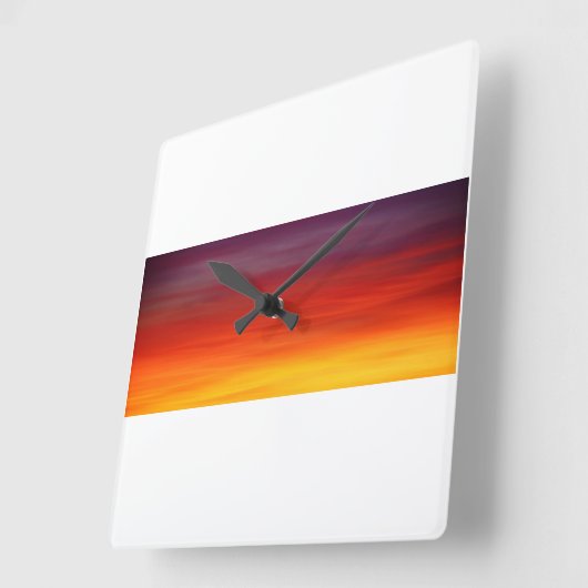 Wall Clock Vierkante Klok (Hoek)