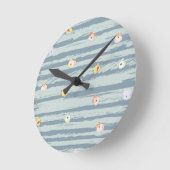 Wall Clock – Whimsy Faces Ronde Klok (Hoek)