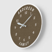 Wall Clock with Family Name Grote Klok (Hoek)