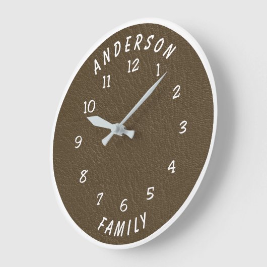 Wall Clock with Family Name Grote Klok (Hoek)