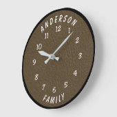 Wall Clock with Family Name Grote Klok (Hoek)