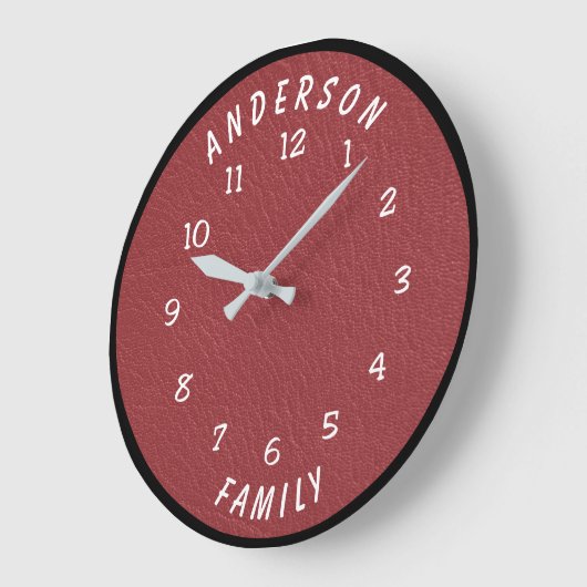 Wall Clock with Family Name Grote Klok (Hoek)