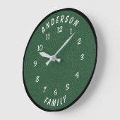 Wall Clock with Family Name Grote Klok (Hoek)