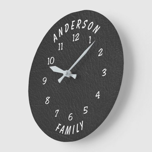 Wall Clock with Family Name Grote Klok (Hoek)