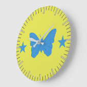 Wall Clock with Flag of Bady Bassit, Brazil Grote Klok (Hoek)