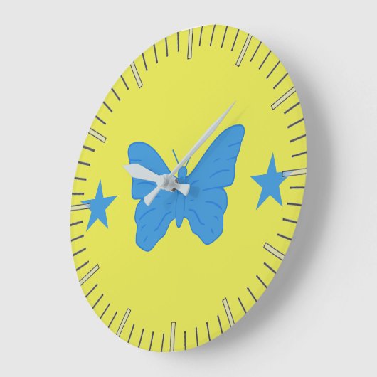 Wall Clock with Flag of Bady Bassit, Brazil Grote Klok (Hoek)