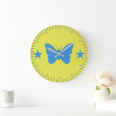 Wall Clock with Flag of Bady Bassit, Brazil Grote Klok (Huis)