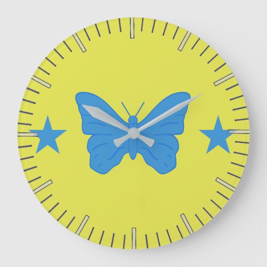 Wall Clock with Flag of Bady Bassit, Brazil Grote Klok (Voorkant)