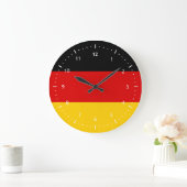 Wall Clock with flag of Germany Grote Klok (Huis)