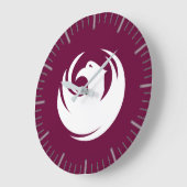 Wall Clock with Flag of Phoenix City, Arizona Grote Klok (Hoek)