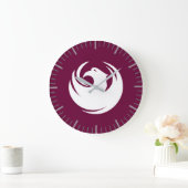 Wall Clock with Flag of Phoenix City, Arizona Grote Klok (Huis)