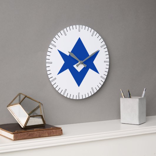 Wall Clock with flag of Toyota City, Japan Grote Klok (Kantoor)