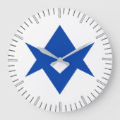 Wall Clock with flag of Toyota City, Japan Grote Klok (Voorkant)