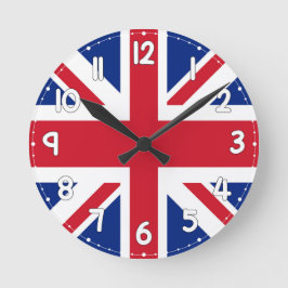 Wall Clock with the flag of England - Flag of engl Ronde Klok