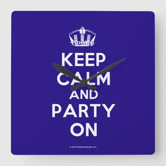 Wall Clocks Vierkante Klok (Voorkant)