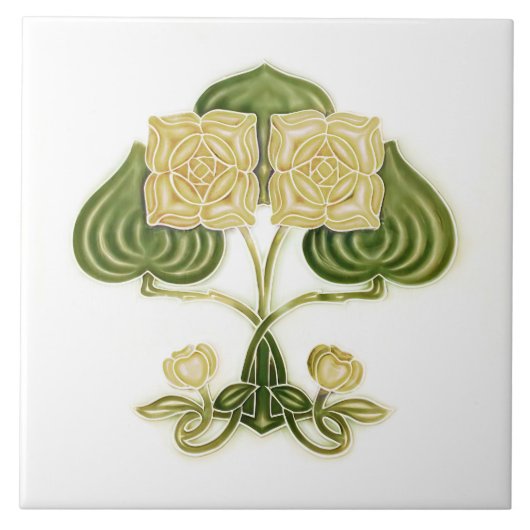 Wall Decor Art  Antiek Peranakan Tegeltje (Voorkant)