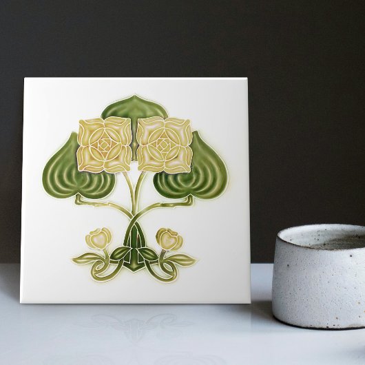 Wall Decor Art Antiek Peranakan Tegeltje