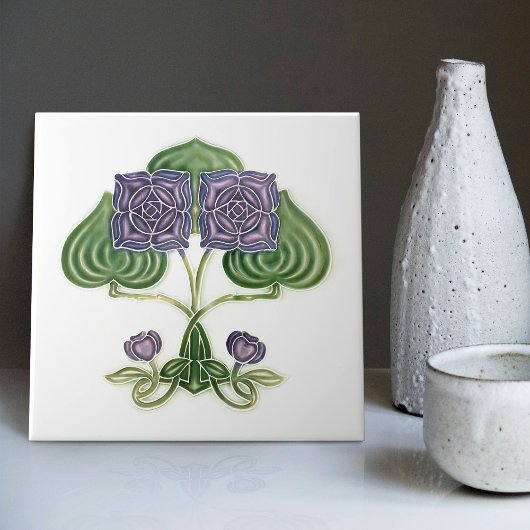 Wall Decor Art  Antiek Peranakan Tegeltje