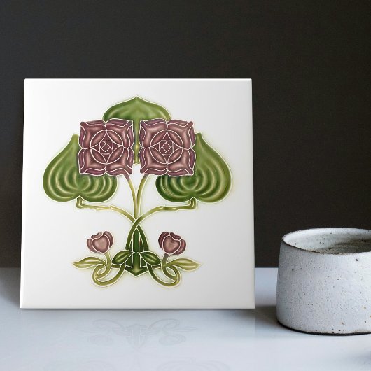 Wall Decor Art  Antiek Peranakan Tegeltje