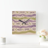 Wall Decor Art Vierkante Klok (Huis)