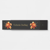 Wall Desk Hanging Name Bord Tiger Lilies Deurbordje (Voorkant)