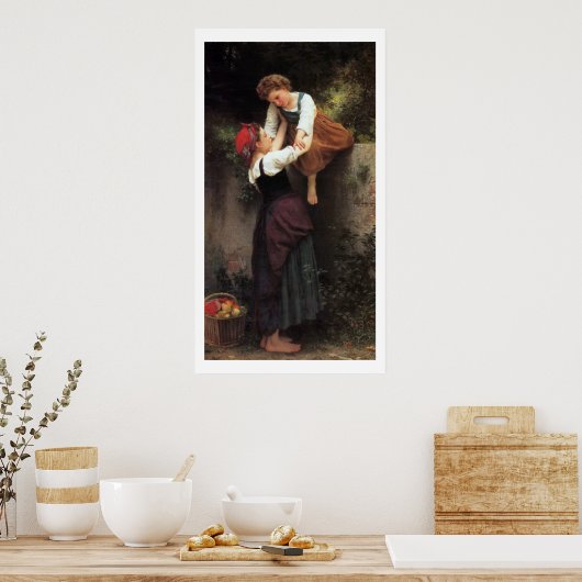 Wall door Bouguereau Poster (Keuken)