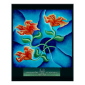 'Wall Flowers III' Glanzend Poster (Voorkant)