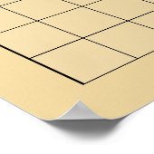Wall Go game Board (19x19) (Vers 2) Poster (Hoek)