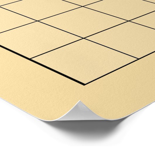 Wall Go game Board (19x19) (Vers 2) Poster (Hoek)