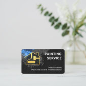 Wall Grunge Paint Painter Service Visitekaartje (Staand voorkant)