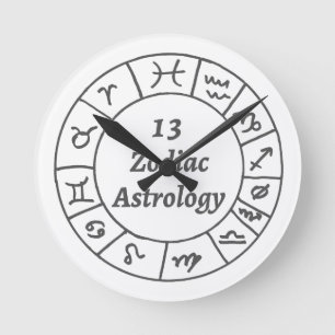 Wall klok 13 Zodiac Astrologie