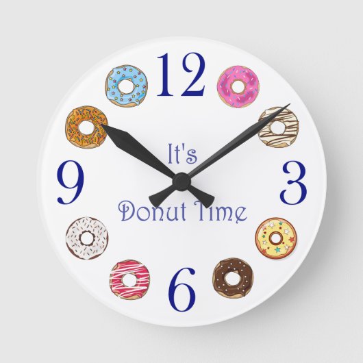 Wall klok - Het is Donut Time (Voorkant)