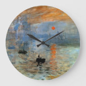 Wall klok met Claude Monet's Impression, Sunrise (Voorkant)